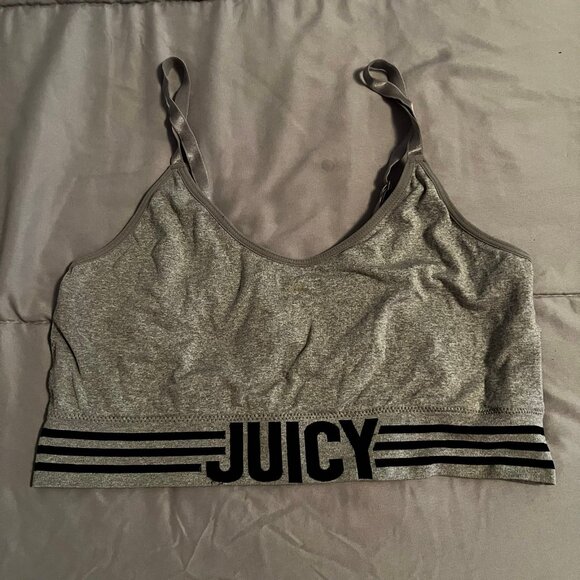 Size XL Juicy Grey and Black Sports Bra - Picture 1 of 4